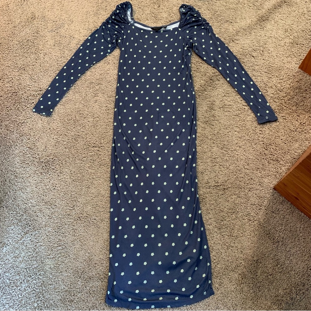NWOT Ted Baker Meegwin Ditsy Midi Dress Size 1 (4) - Picture 2 of 9